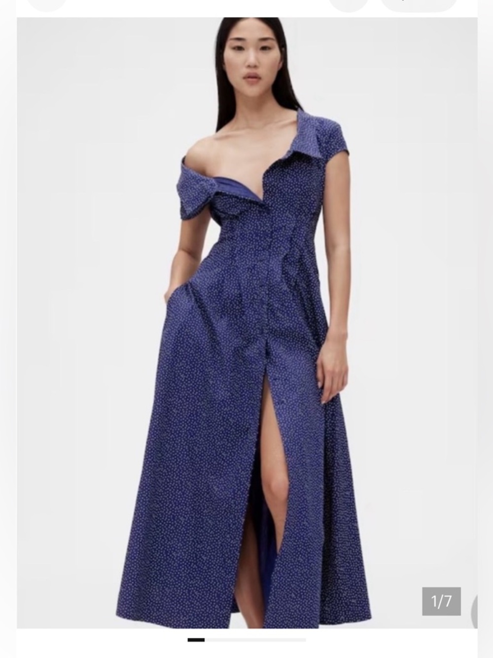 Zac Posen for GAP blue polka dot dress.